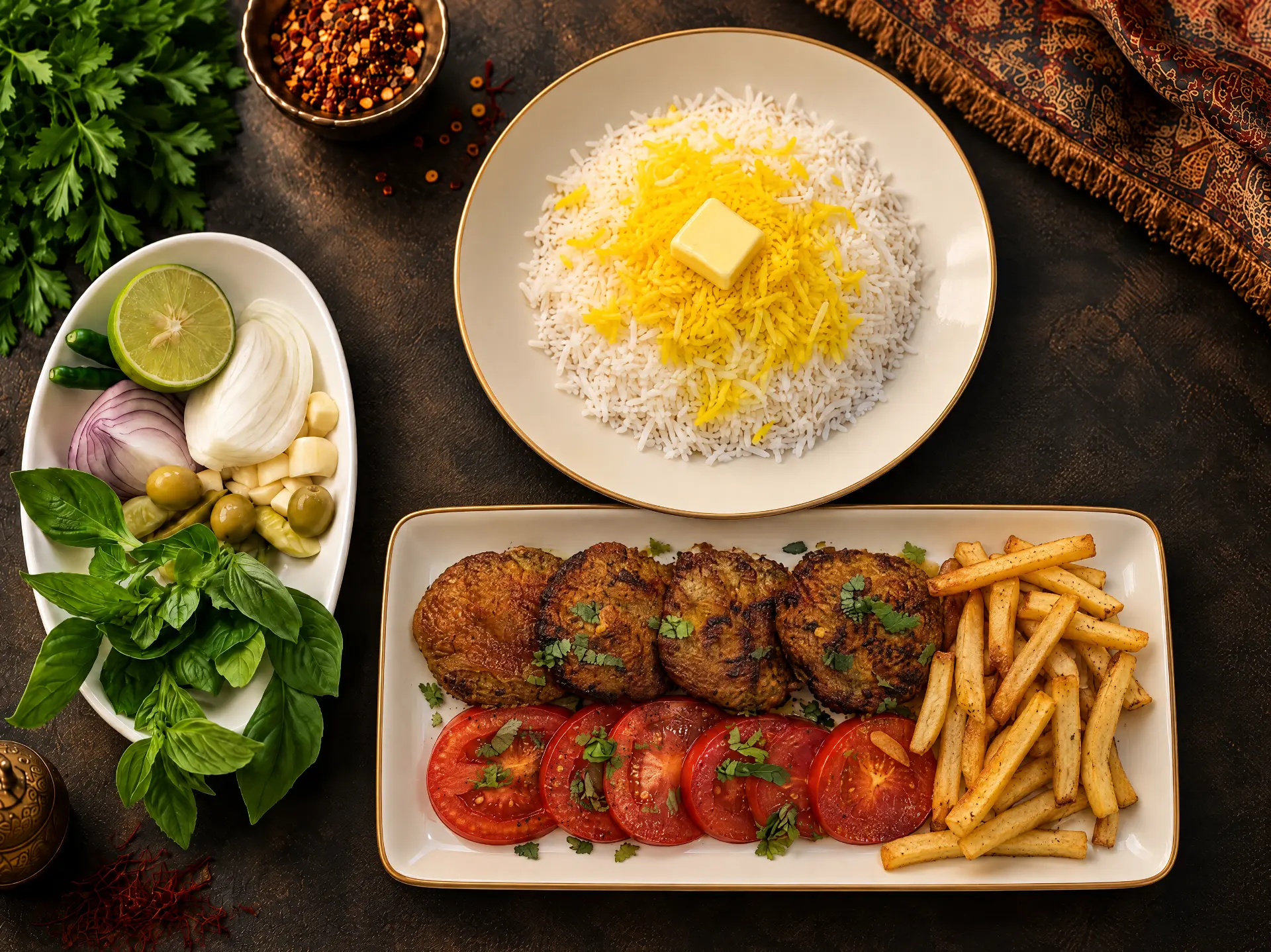 Chelow Kabab Koobideh