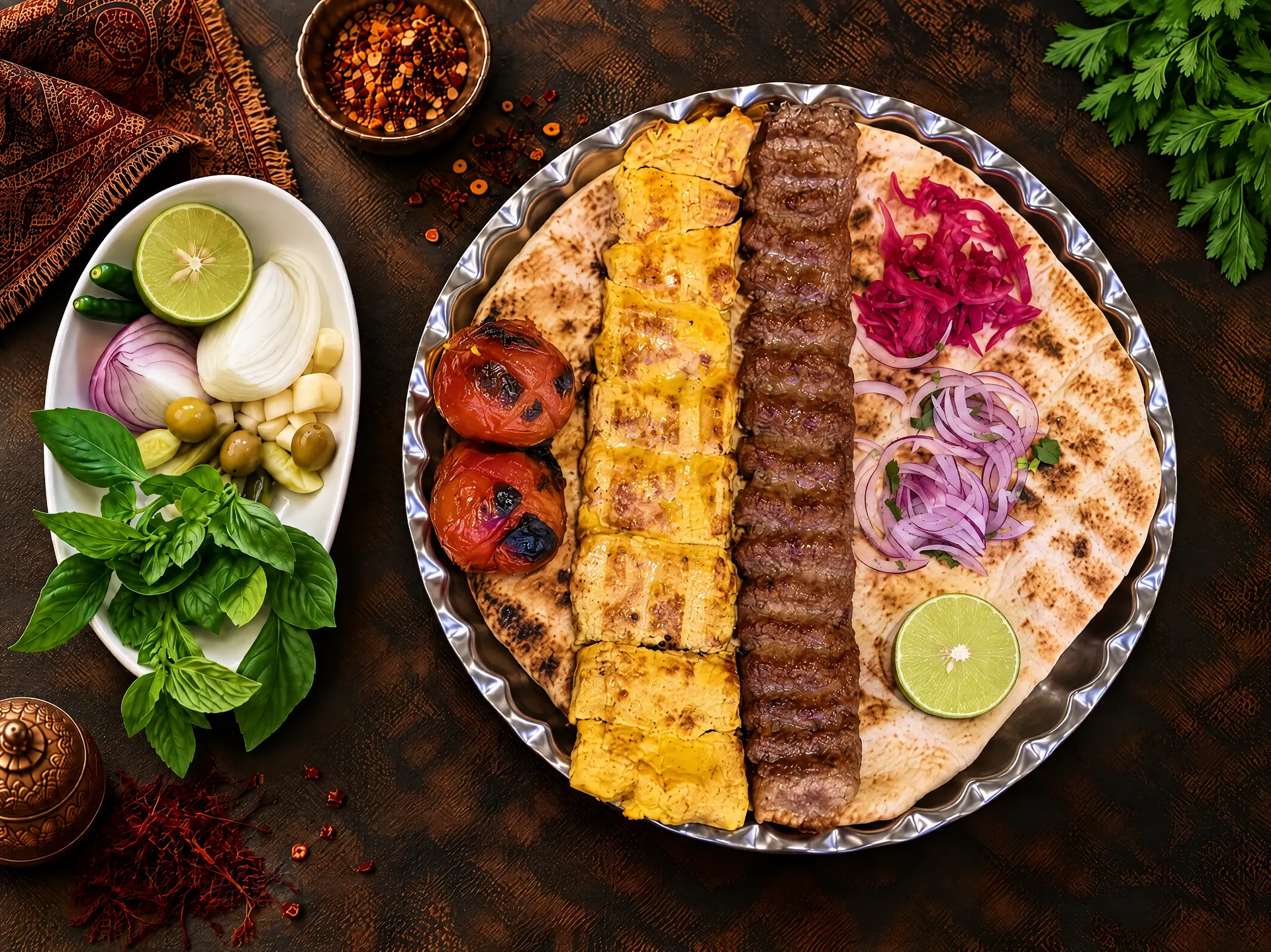 Darbari Kabab with Bread